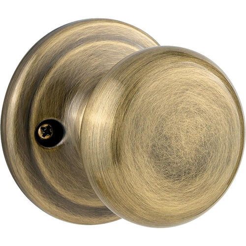 Kwikset Signature Series Antique Brass Juno Dummy Door Knob