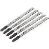 Milwaukee T-Shank 3 In. x 10 TPI High Carbon Steel Jig Saw Blade, Wood Cutting (5-Pack)