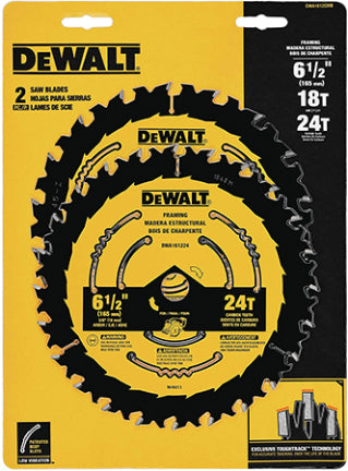 6 1/2 18 & 2 4T Black & Yellow Blade