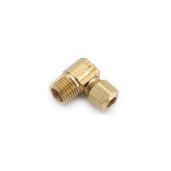 Anderson Metals 700069-0602 Brass Compression Fitting w/Male Elbow ~ 3/8