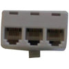 Black Point Prods BT-047 WHITE Bt-047 Wh 4x4x4 3-Line Adapter