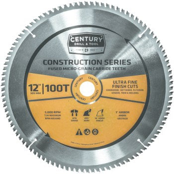 Century Drill & Tool 10245 12 100t Miter Blade