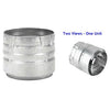 DuraVent 4PVL-AD Wood Pellet Stove Vent Pipe Adapter, Galvanized Finish ~ 4