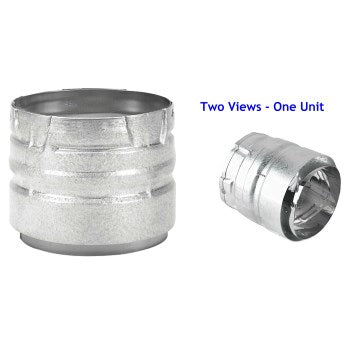 DuraVent 4PVL-AD Wood Pellet Stove Vent Pipe Adapter, Galvanized Finish ~ 4