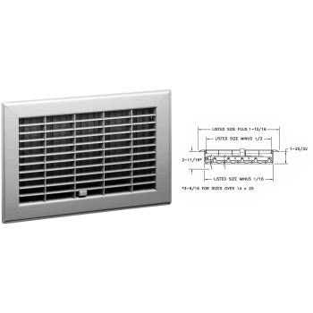 Hart & Cooley 400B8X12 Floor Register, Brown ~ 8