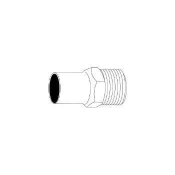 John M Frey Co 2510108069802 1/2x3/8 Copper Cxmpt Adapter