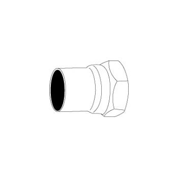 John M Frey Co 2510508059802 1/2x3/8 Copper Red Coupling