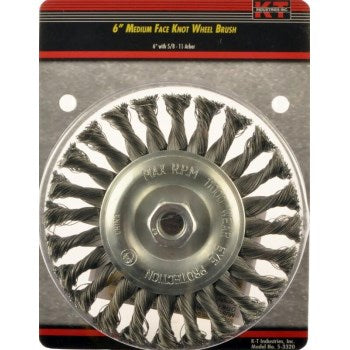 K-T Ind 5-3320 6 Knot Wheel Brush