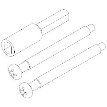 Kwikset 81706-001 Thick Door Kit, Knob & Lever Install Kit ~ Polished Brass