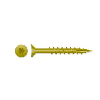 Mazel 221110234 E-Z Driver Yellow Zinc Deck Screw ~ 2 3/4