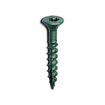 Midwest Fastener 09318 Exterior Deck Screws, Green Coated w/Star Heads ~ #9 x 2.5