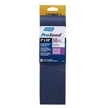 Norton 07660749271 49271 5pk 3x24 50g Sand Belt