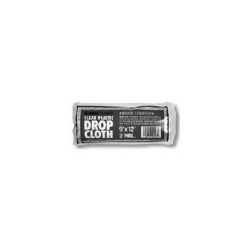 Premier 698 Clear Plastic Rolled Drop Cloth ~ 9' x 12'
