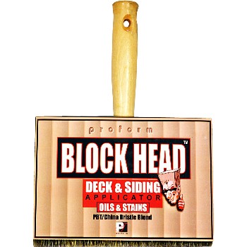Proform Tech CBH7.0B Block Head Stain Brush - 7