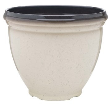 Southern Patio HDR-054740 Heritage Series Resin Planter, Ivory ~ 15