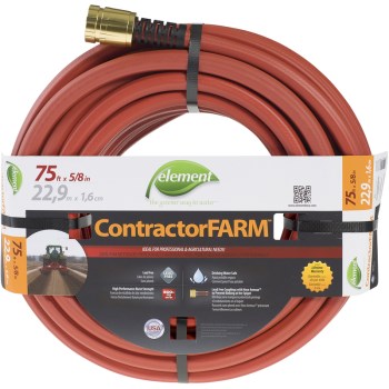 Swan ELCF58075 Element Brand Contractor/FARM Hose ~ 5/8