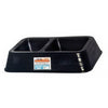 Tuff Stuff TSPKMS102 Double Dish Feed Pan, Black ~ 14 1/4