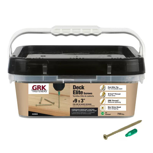 GRK #9 x 3 in. Star Drive Bugle Head Deck Elite Wood Deck Screw