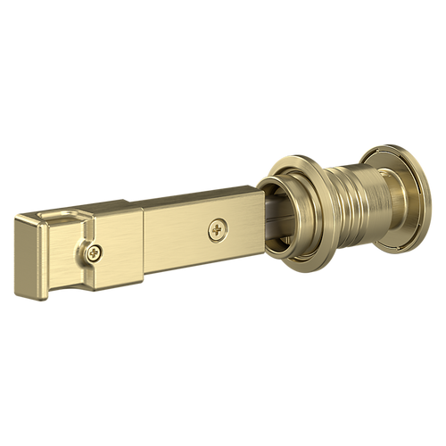 National Hardware Barn Door Lock 5 x 1-1/4 x 3/4, Brushed Gold