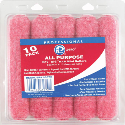 Premier Z-Pro 6-1/2 In. x 1/2 In. Knit Mini Roller Cover (10-Pack)