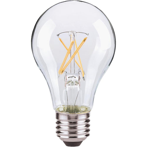 Satco 40W Equivalent Warm White A19 Medium Dimmable LED Light Bulb (4-Pack)