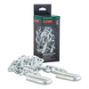 Curt 48 Safety Chain with 2 S-Hooks (5,000 lbs, Clear Zinc, Packaged)