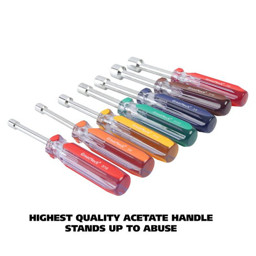 GreatNeck ND72 Professional Nut Driver Set (7 Piece SAE)