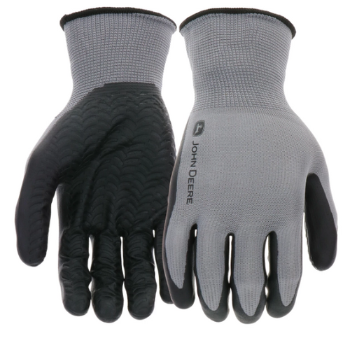 John Deere Mens Foam Nitrile Textured Gloves