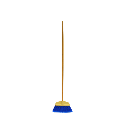 Bruske Medium Blue Flagged Bristle Poly Cap Broom™