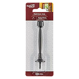 National N830-551 Rigid Door Stop 4-in, Matte Black