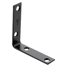 Corner Brace 3X3/4, Black