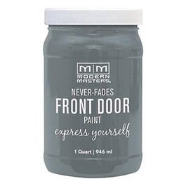 Front Door Paint, Mysterious Gray Satin, 1-Qt.