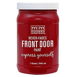 Front Door Paint, Sophisticated Medium Red Satin, 1-Qt.
